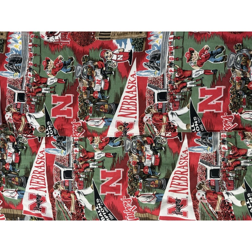 Vintage Reyn Spooner Nebraska Cornhuskers Rayon Hawaiian Shirt Men's XL RARE - Picture 6 of 9
